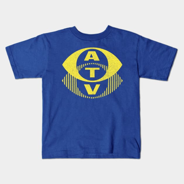 ATV 70s/80s Retro British TV Faded Design Kids T-Shirt by CultOfRomance